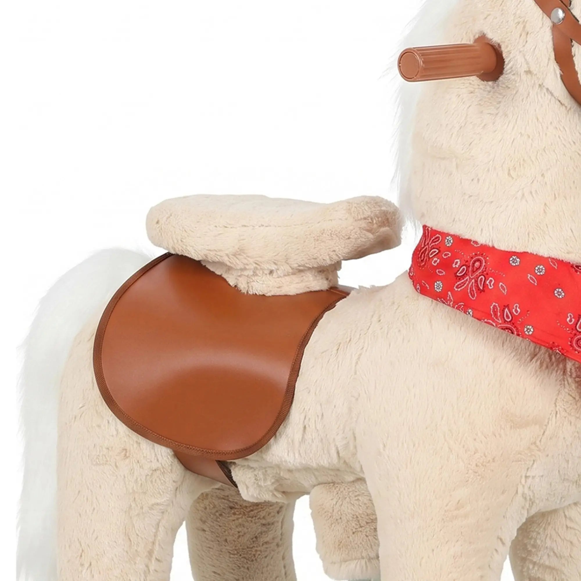 Kids Ride On Horse Toy, Plush Pony, Light Brown Rocking Horses at Gallery Canada