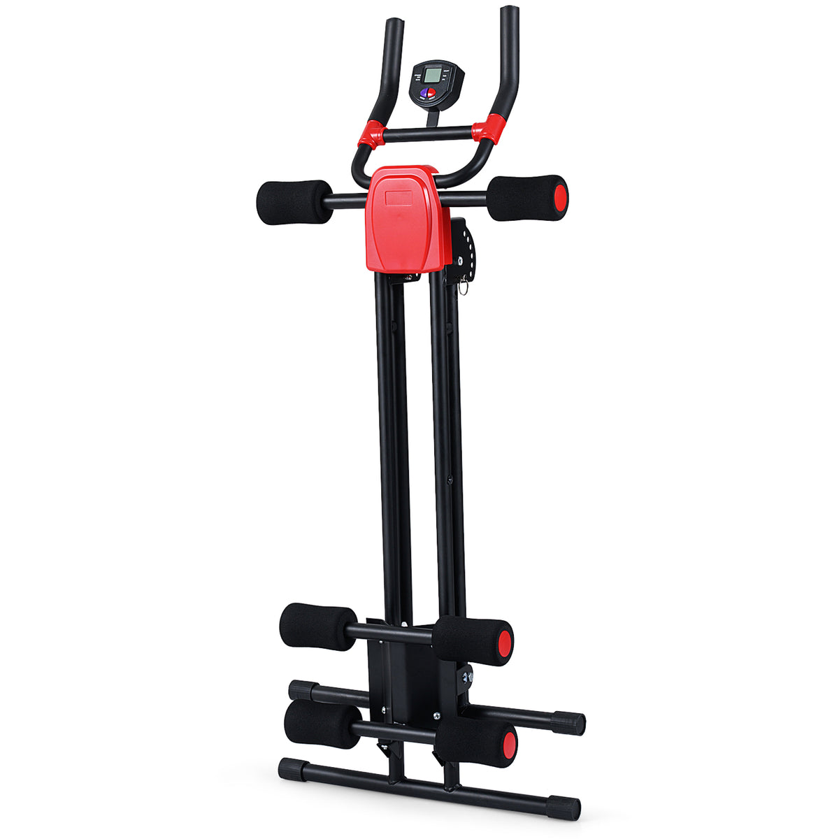 Foldable Abdominal Trainer, Adjustable Ab Machine, Black Benches Racks & Bars at Gallery Canada