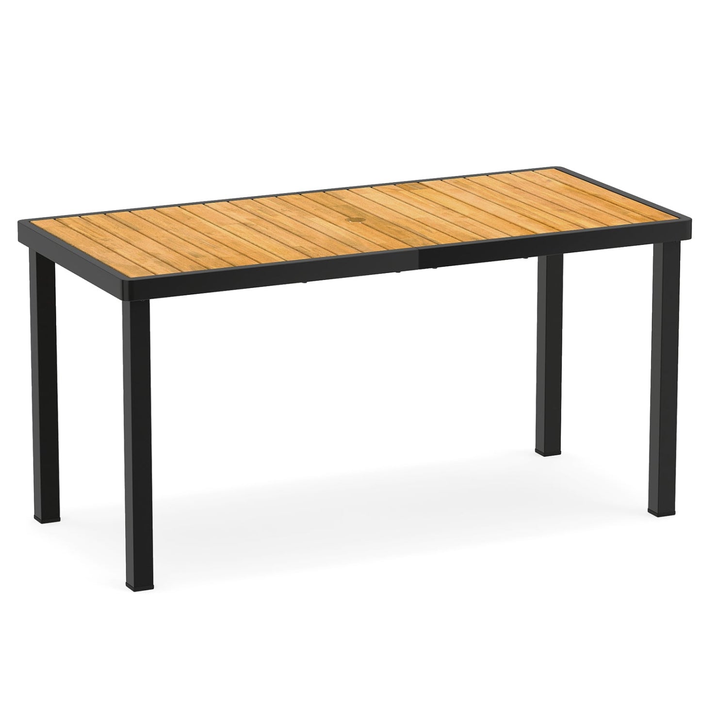 Acacia Wood Outdoor Dining Table, 1.97" Umbrella Hole, 6-Person Patio Dining Tables at Gallery Canada