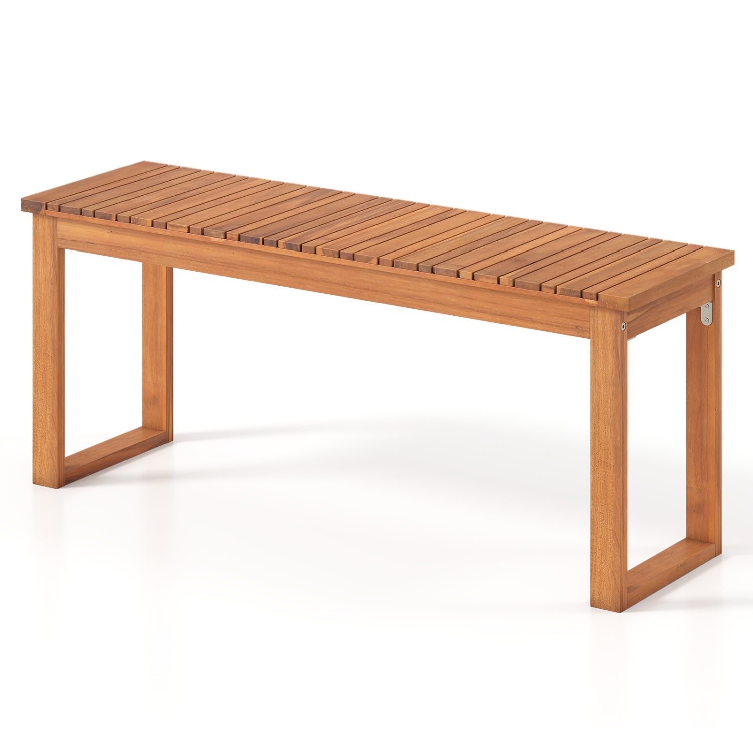 Acacia Wood Outdoor Garden Bench Set of 1/2 with Slatted Seat for Front Porch-Set of 1 Outdoor Benches at Gallery Canada