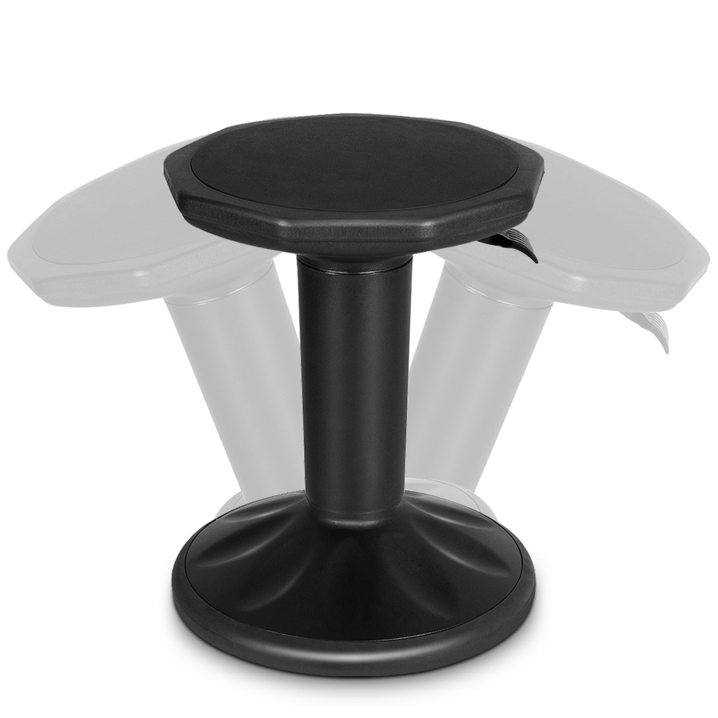 Adjustable Wobble Chair With Cushion Seat, Black Kneeling Chiars at Gallery Canada