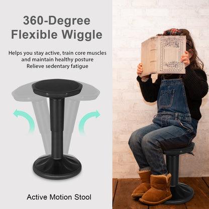 Adjustable Wobble Chair With Cushion Seat, Black Kneeling Chiars at Gallery Canada