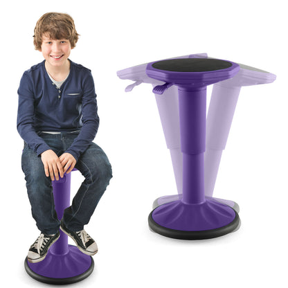 Adjustable Height Wobble Chair, Active Learning Stool For Office, Purple Kneeling Chairs at Gallery Canada