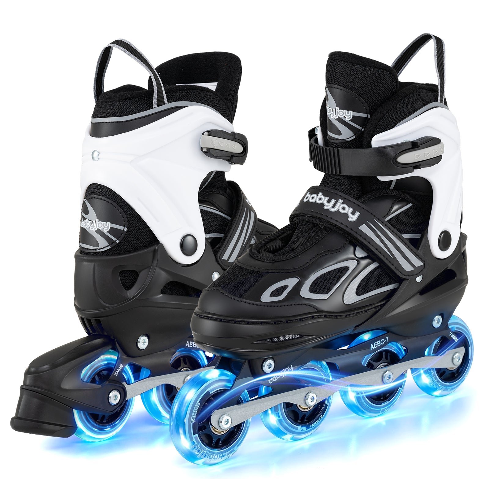 Adjustable Kids' Incline Skates 4 Sizes Adjustable Blade Roller, Black Toy Sports Black at Gallery Canada
