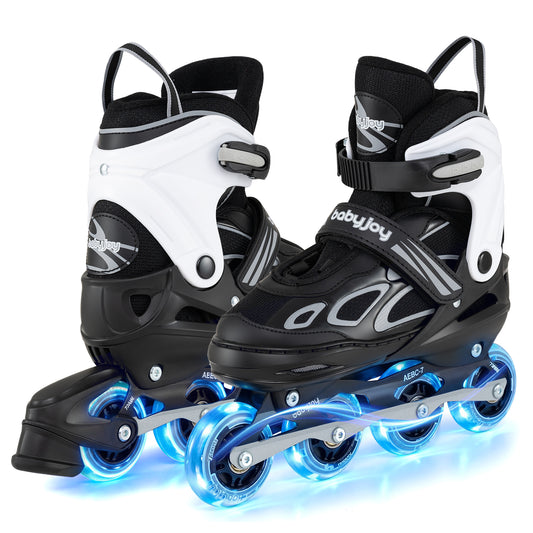 Adjustable Kids' Incline Skates 4 Sizes Adjustable Blade Roller, Black Toy Sports Black at Gallery Canada