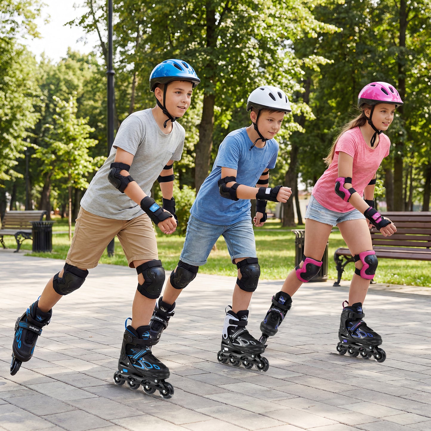 Adjustable Kids' Incline Skates 4 Sizes Adjustable Blade Roller, Black Toy Sports at Gallery Canada