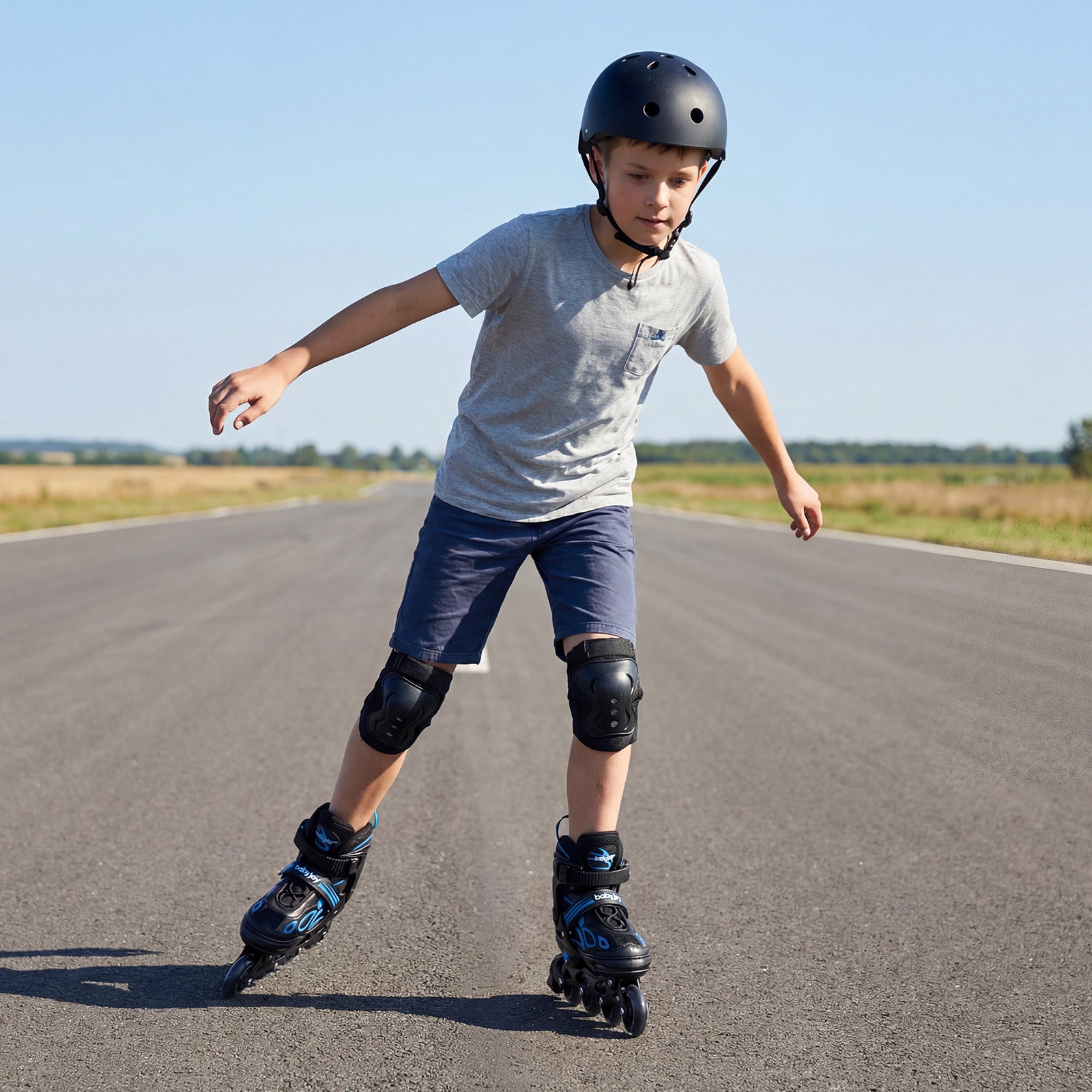 Adjustable Kids' Incline Skates 4 Sizes Adjustable Blade Roller, Blue Toy Sports at Gallery Canada