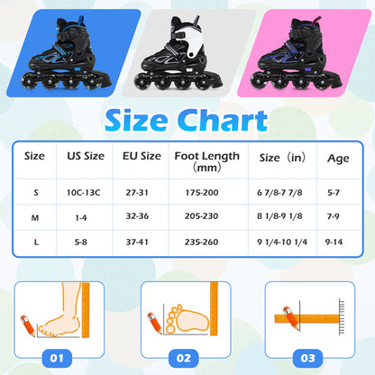 Adjustable Kids' Incline Skates 4 Sizes Adjustable Blade Roller, Blue Toy Sports at Gallery Canada
