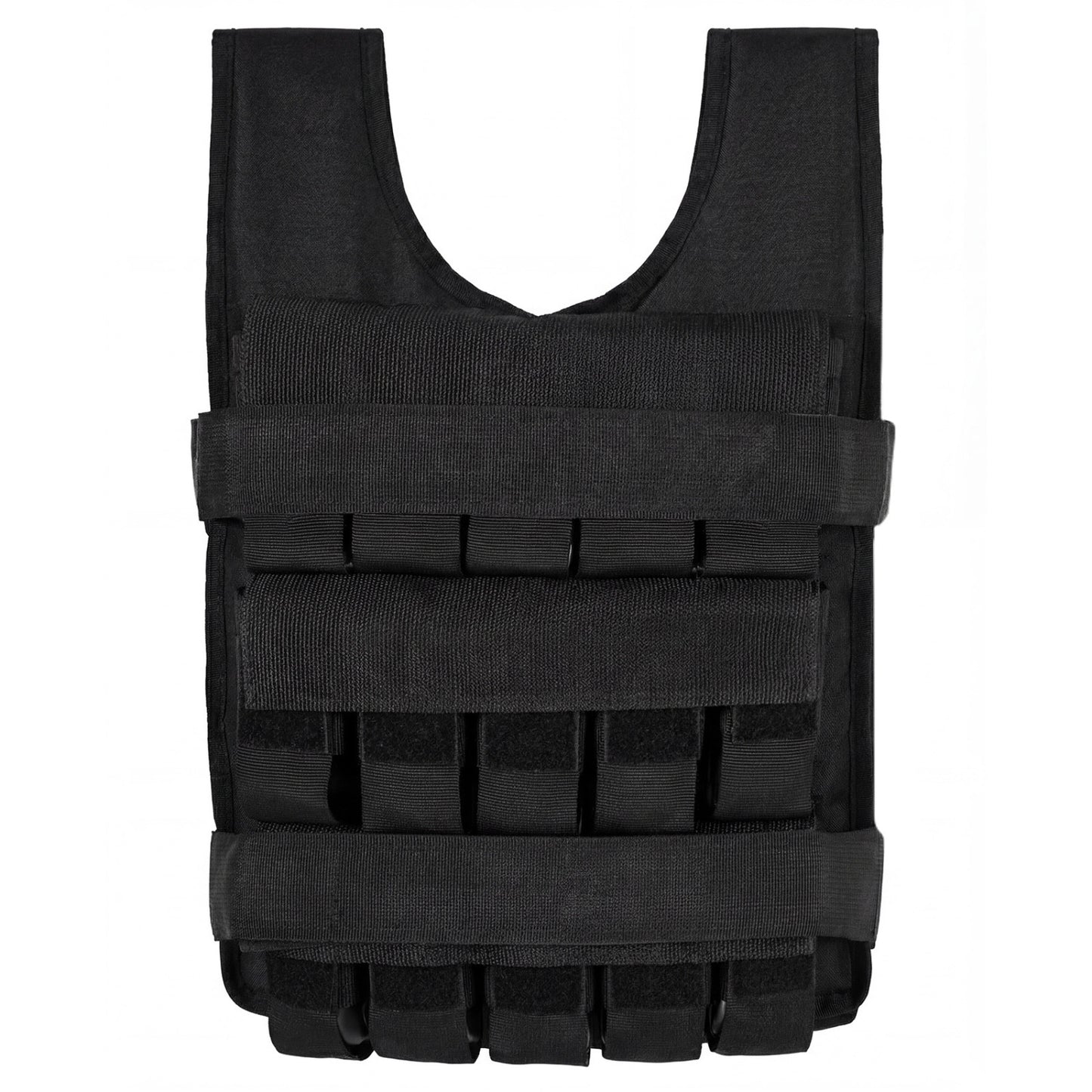 Gilet lesté réglable, poids en fer amovibles, noir