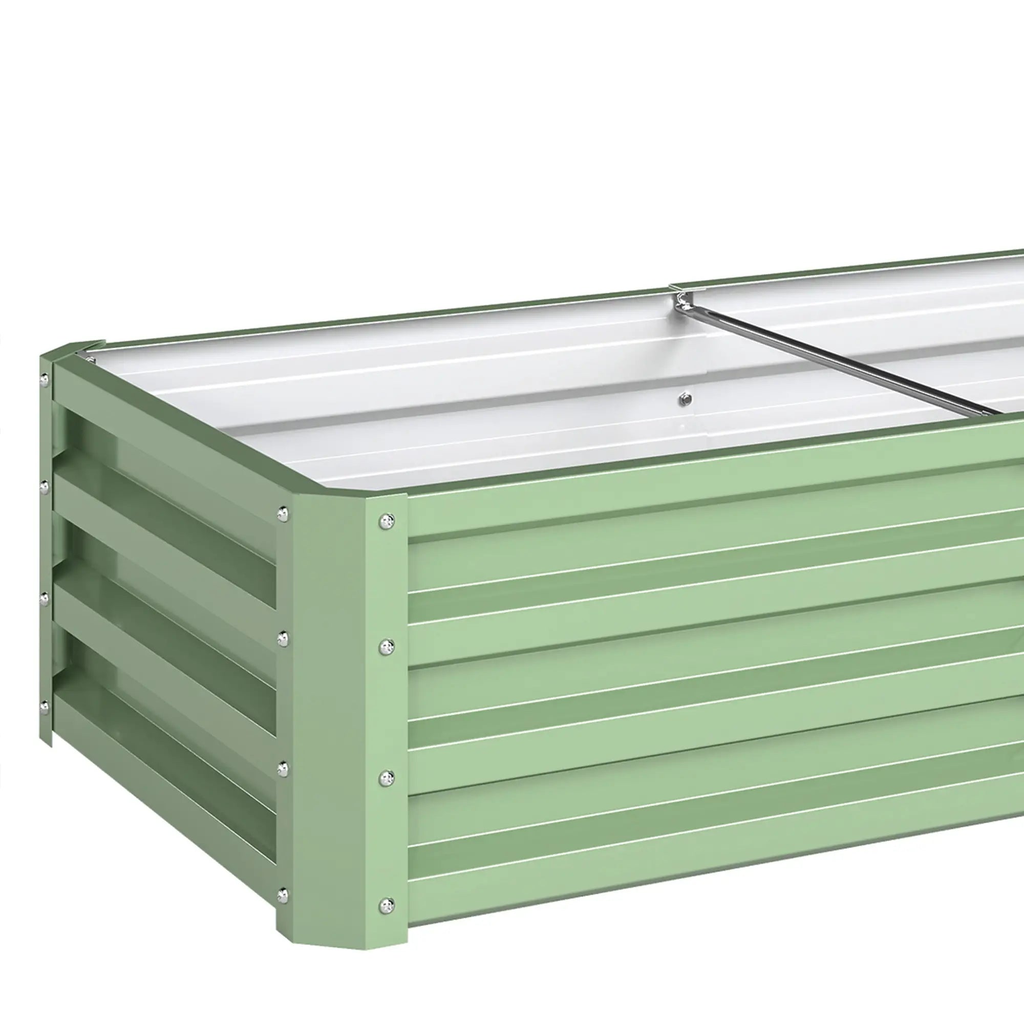 Galvanized Raised Garden Bed, 4' x 2' x 1', Green Galvanized Planter Boxes at Gallery Canada