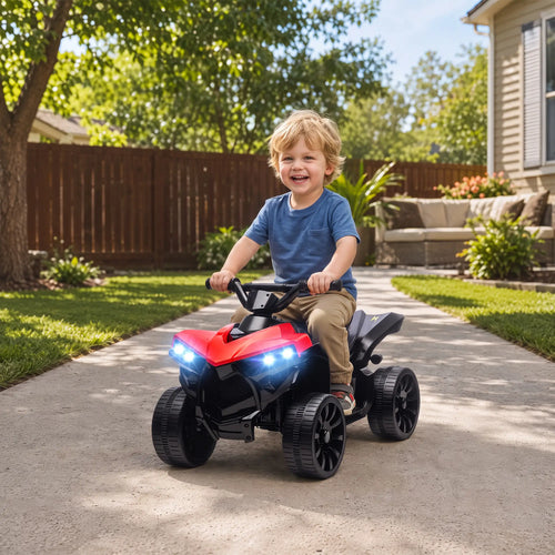 6V Kids ATV, 4 Wheeler Electric Ride on Car, for Ages 3-8, Red