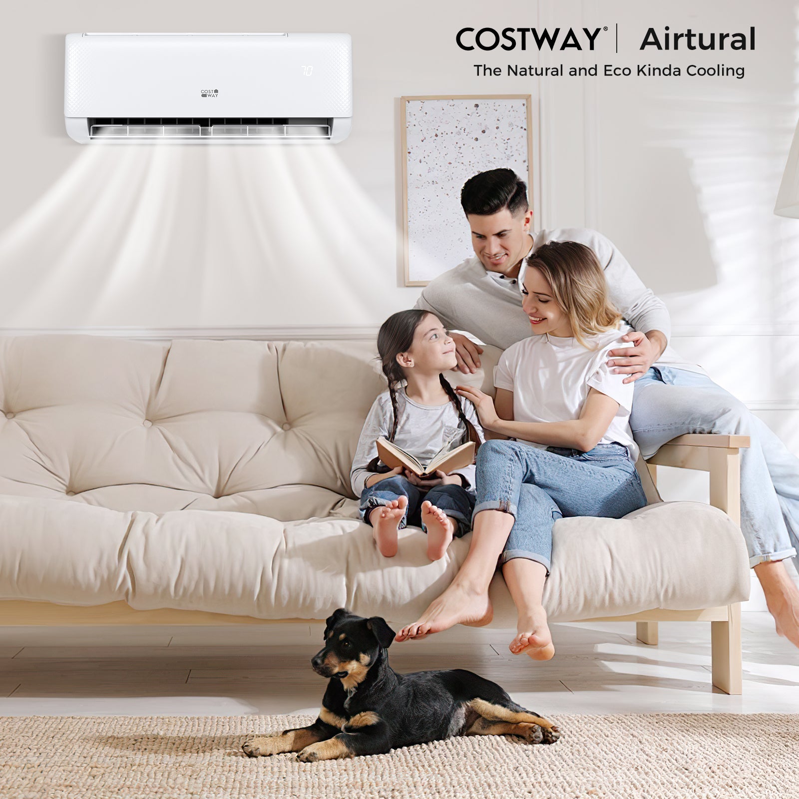 12000 BTU 21 SEER2 Ductless Mini Split Air Conditioner With Heater Pump, White Mini Split Air Conditioners at Gallery Canada