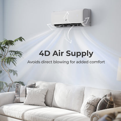 9100 BTU 20.5 SEER2 WiFi Mini Split AC, 115V, White Mini Split Air Conditioners at Gallery Canada