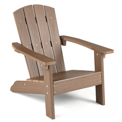 All-Weather HDPE Kids Adirondack Chair, High Backrest, Brown Kids Chairs & Seating at Gallery Canada
