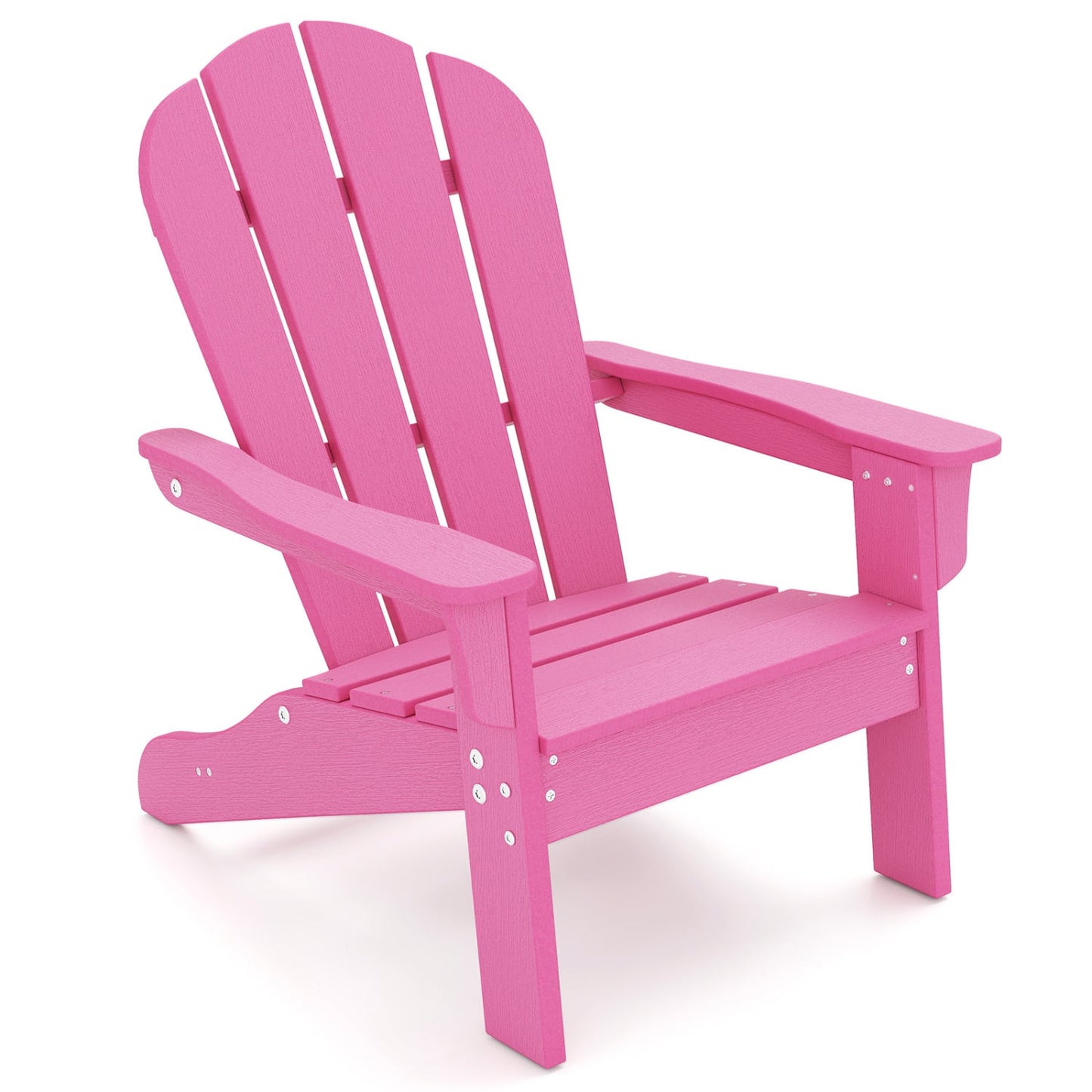 HDPE Kids Adirondack Chair, High Backrest, Armrests, Pink Kids Chairs & Seating at Gallery Canada