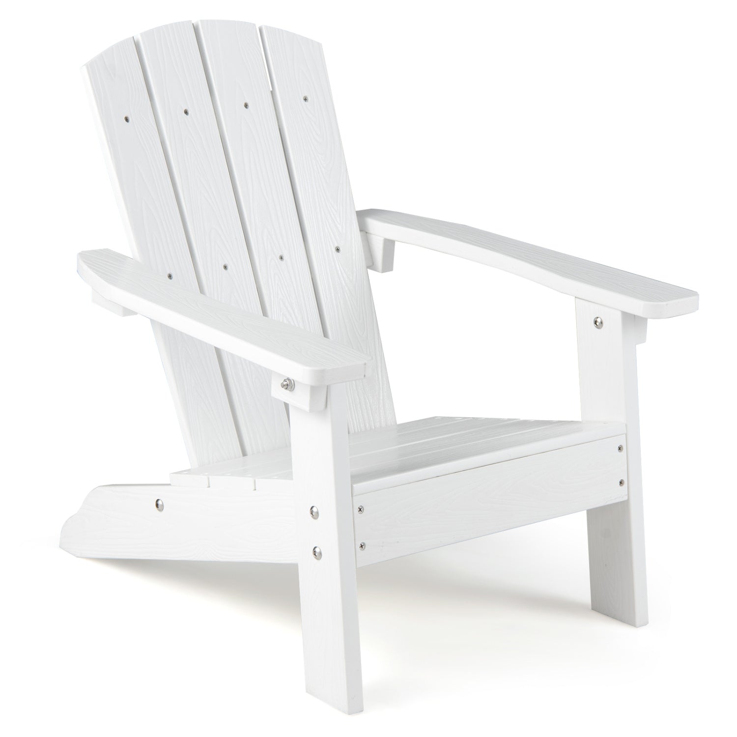 Kids Adirondack Chair, All-Weather HDPE, High Backrest, White Kids Chairs & Seating at Gallery Canada