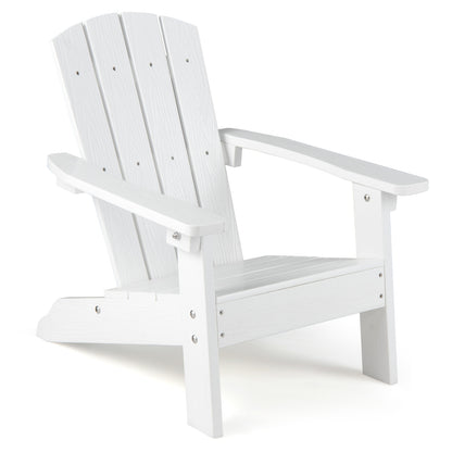 Kids Adirondack Chair, All-Weather HDPE, High Backrest, White Kids Chairs & Seating White at Gallery Canada