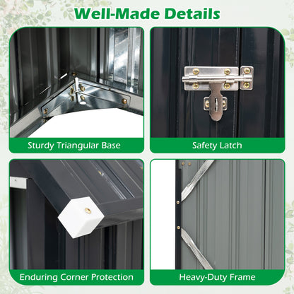 Outdoor Storage Shed, All-Weather, Adjustable Shelves, Gray Sheds & Outdoor Storage at Gallery Canada