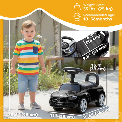 Mercedes-Benz C-Class Kids Ride On Car, 18-36 M, Black Push Cars for Toddlers at Gallery Canada