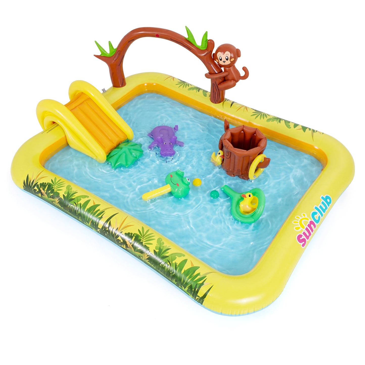 Animal Spray Pool With Slide, Multicolor Inflatable Water Slides at Gallery Canada