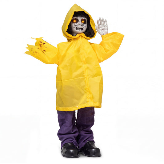 Animatronic Haunted Boy, Light Up Eyes, Creepy Sound Halloween Options at Gallery Canada