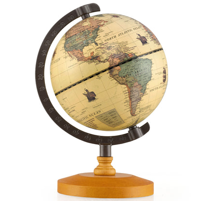 Antique Globe, 5.5 Inch, Mini Rotating World Globe, Bronze Learning Toys at Gallery Canada