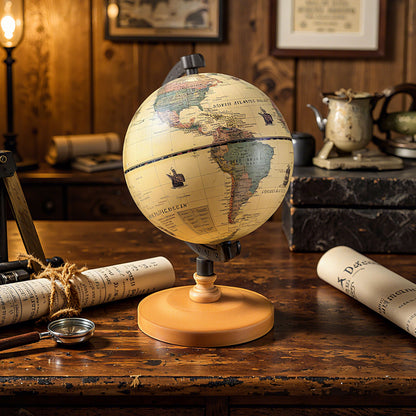 Antique Globe, 5.5 Inch, Mini Rotating World Globe, Bronze Learning Toys at Gallery Canada