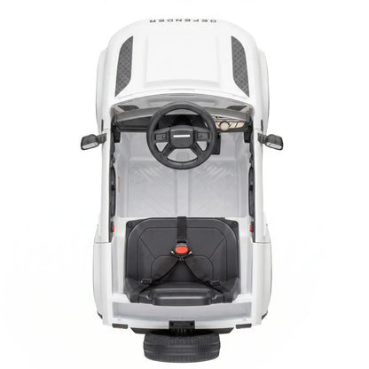 12V Licensed Land Rover Ride-On Car, Remote, White Electric Toy Cars at Gallery Canada