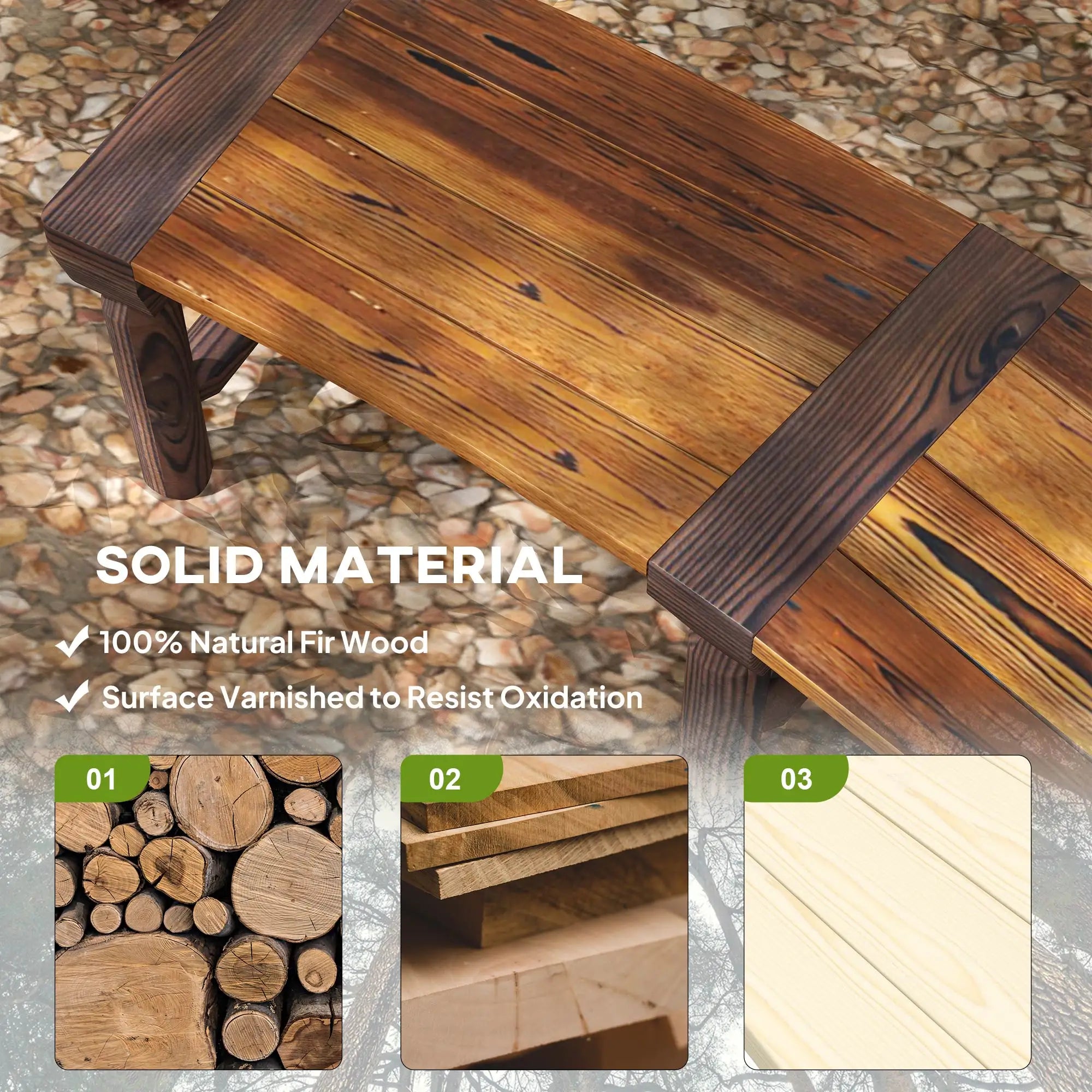 Wooden Outdoor Tree Bench, Slatted Seat, 60in, Brown Outdoor Benches at Gallery Canada