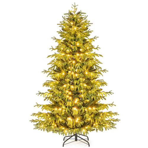 Artificial Christmas Tree, LED Lights, PVC Mixed Branch Tips, 6, Green