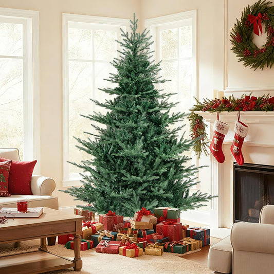 Artificial Christmas Tree, 7 Feet, Warm White LED Lights, Green Christmas Tree Green at Gallery Canada