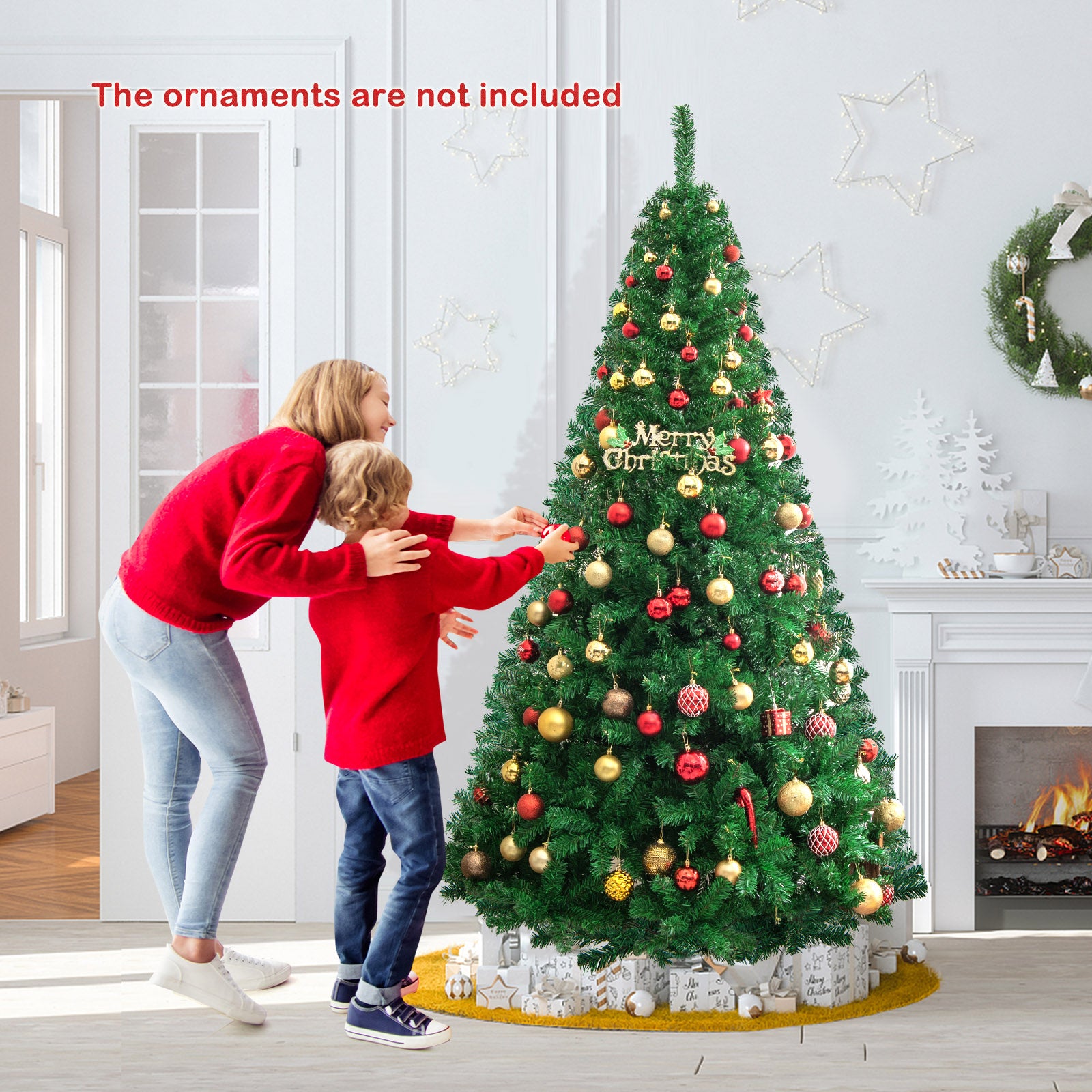 Artificial PVC Hinged Christmas Tree, 7 ft, Green Christmas Tree at Gallery Canada