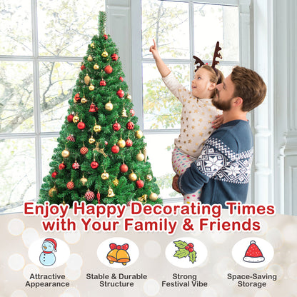 Artificial PVC Hinged Christmas Tree, 7 ft, Green Christmas Tree at Gallery Canada