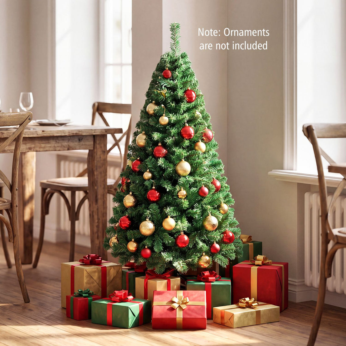 Artificial PVC Christmas Tree, Solid Metal Stand, 5 ft, Green Christmas Tree at Gallery Canada