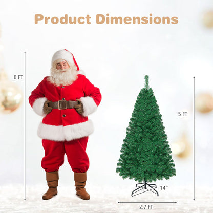 Artificial PVC Christmas Tree, Solid Metal Stand, 5 ft, Green Christmas Tree at Gallery Canada