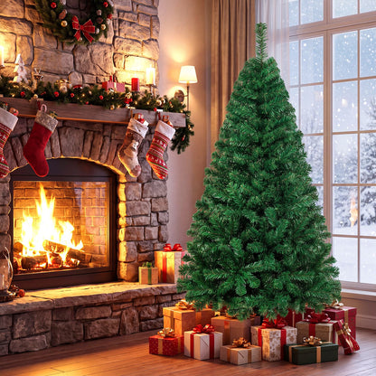 Artificial PVC Christmas Tree, Solid Metal Stand, 5 ft, Green Christmas Tree at Gallery Canada