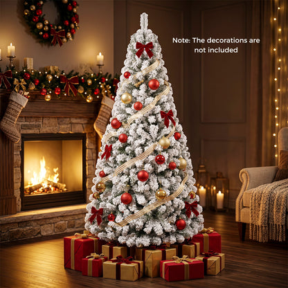 Snow-Flocked Christmas Tree, 6 ft, White Christmas Tree at Gallery Canada