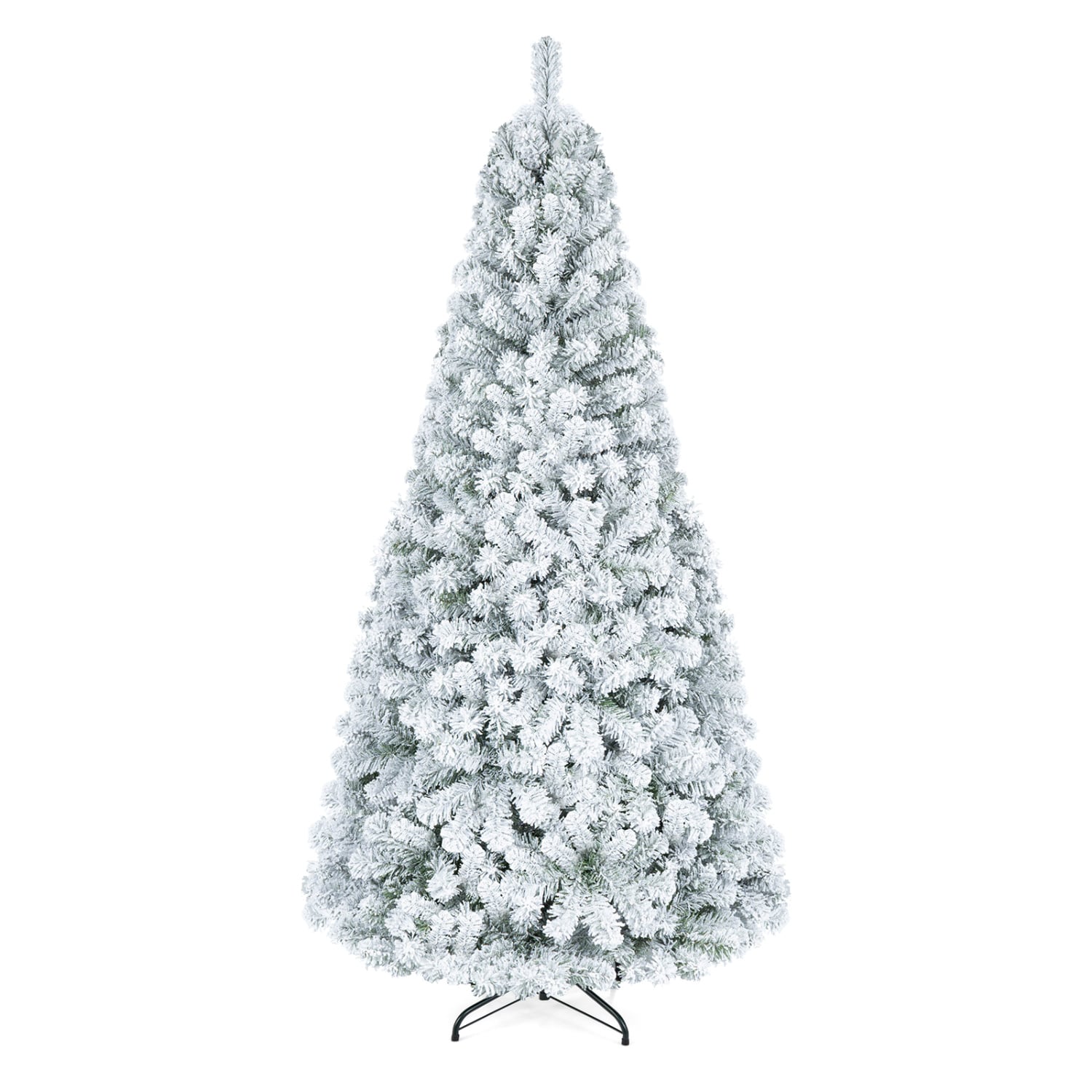 Snow-Flocked Christmas Tree, 6 ft, White Christmas Tree White & Green at Gallery Canada