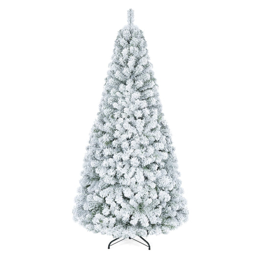 Snow-Flocked Christmas Tree, 6 ft, White Christmas Tree White & Green at Gallery Canada
