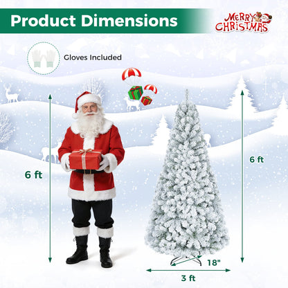 Snow-Flocked Christmas Tree, 6 ft, White Christmas Tree at Gallery Canada