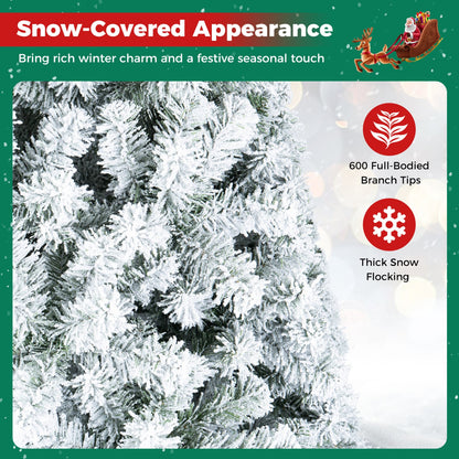 Snow-Flocked Christmas Tree, 6 ft, White Christmas Tree at Gallery Canada