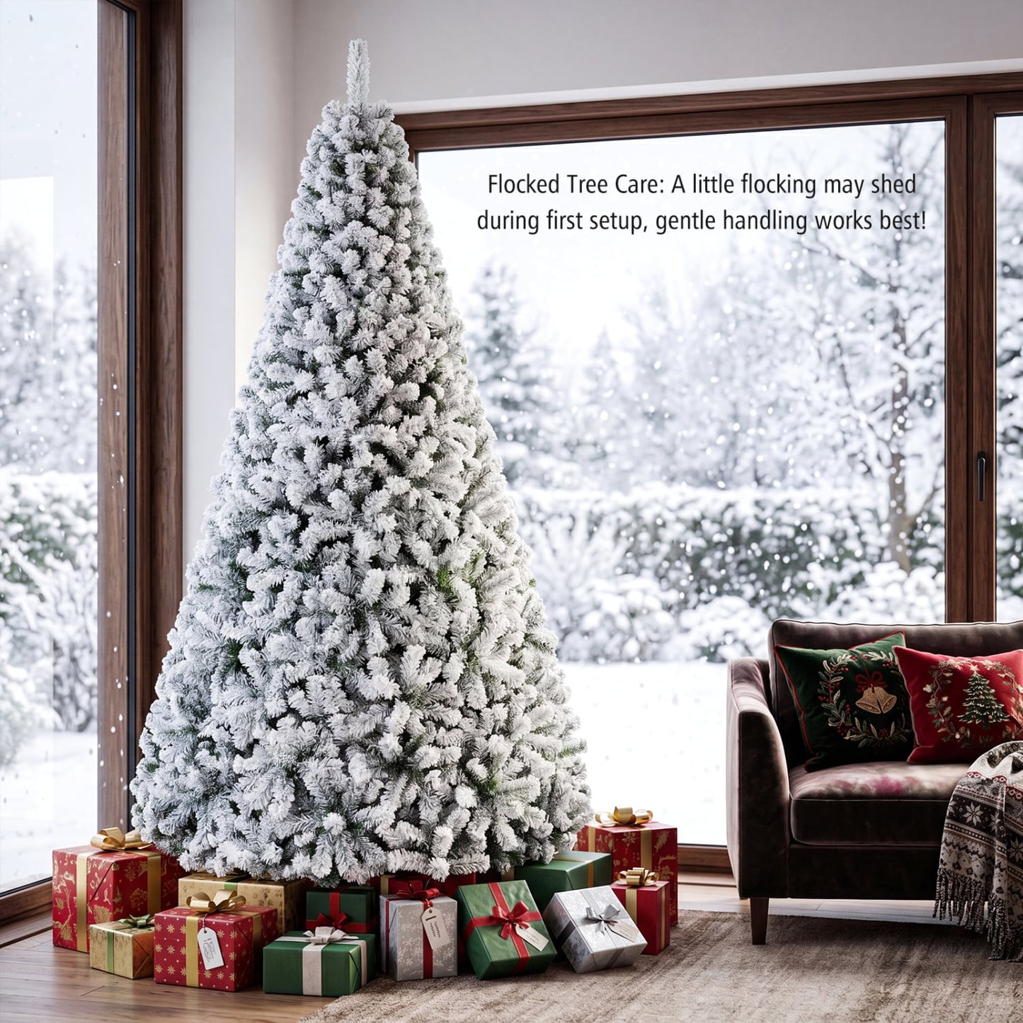 Artificial Snow-Flocked Christmas Tree Christmas Tree at Gallery Canada