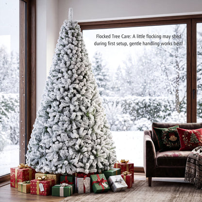 Artificial Snow-Flocked Christmas Tree Christmas Tree at Gallery Canada