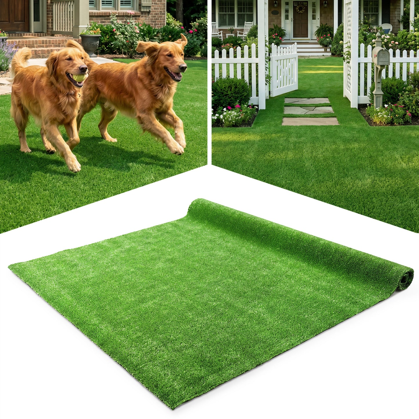 Artificial Turf Rug with Low 0.3 inch Pile Height-M Decorative Fencing & Flooring at Gallery Canada