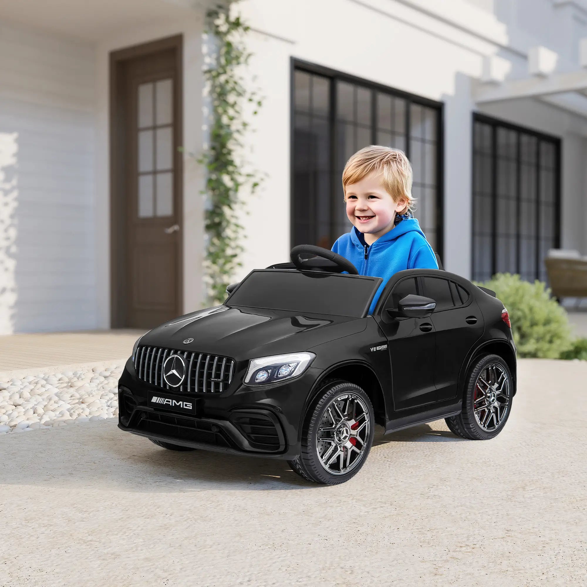 Kids Ride On Car 12V Electric, Remote Control, Suspension Wheel, Black Electric Toy Cars at Gallery Canada