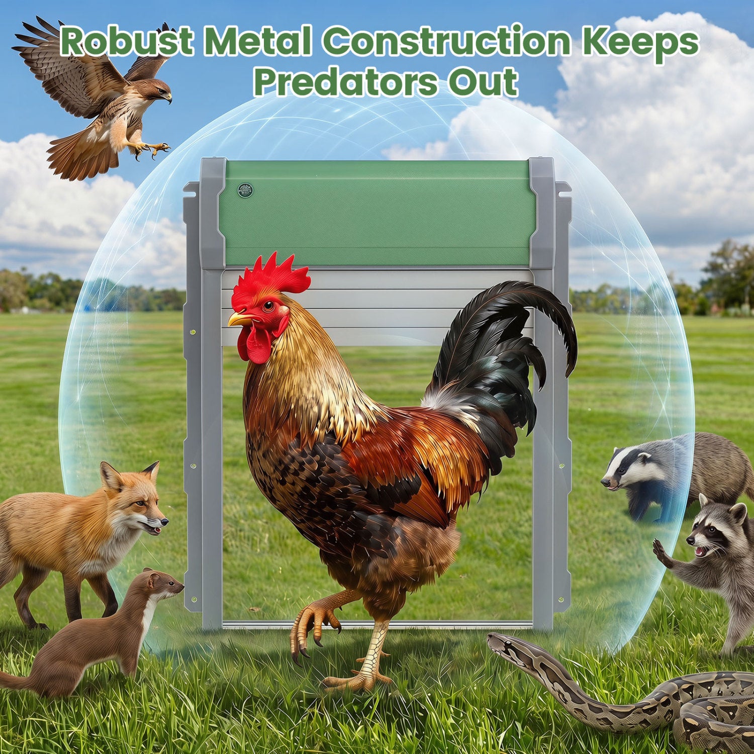 Automatic Chicken Coop Door w/ Remote & Light Sensor Chicken Coops at Gallery Canada