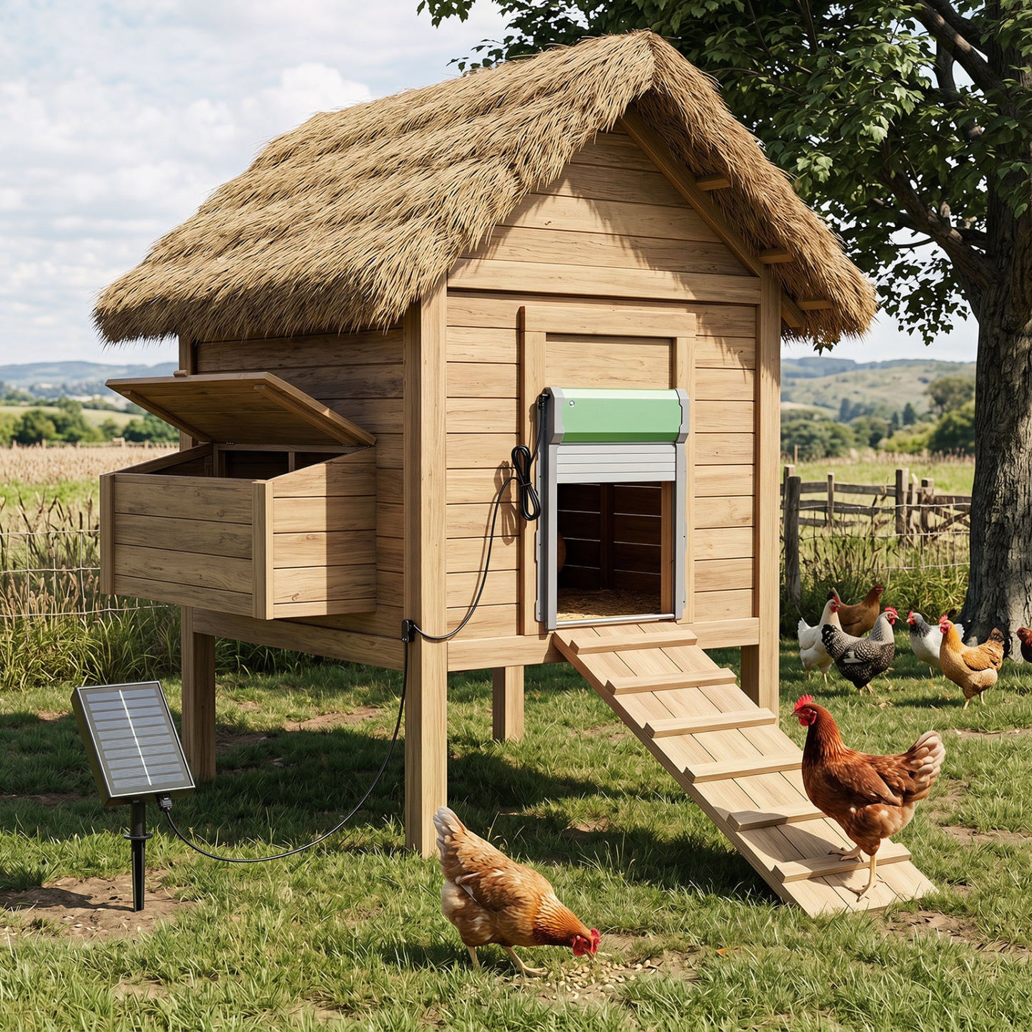 Automatic Chicken Coop Door w/ Remote & Light Sensor Chicken Coops at Gallery Canada