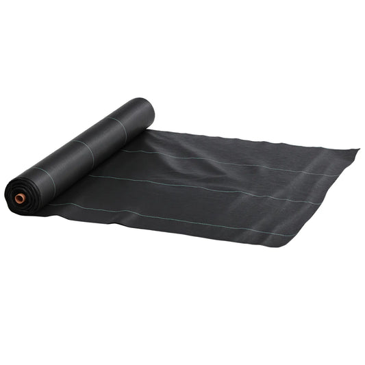 6.5ft X 164ft Weed Barrier, Heavy-Duty Garden Fabric Weed Barrier Fabrics Black at Gallery Canada