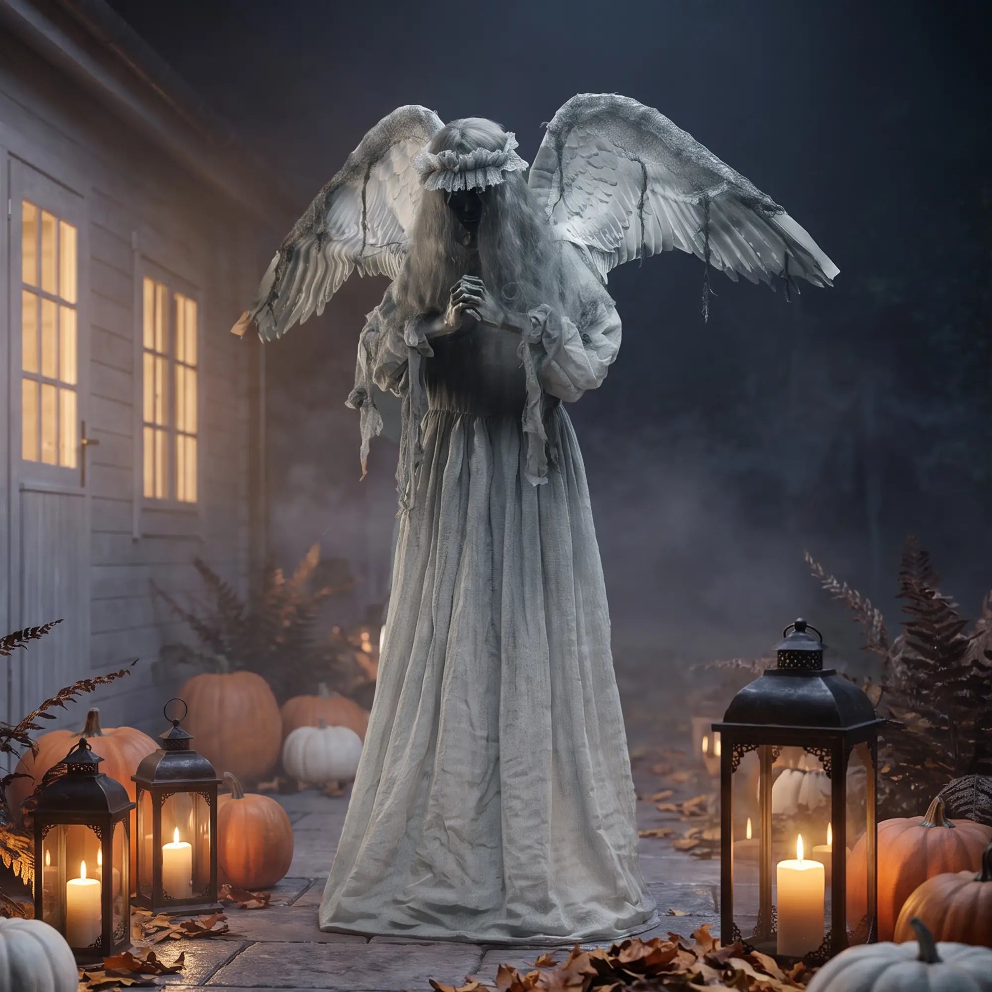 Animated Crying Angel Halloween Decoration, Sound & Touch Halloween Decorations at Gallery Canada