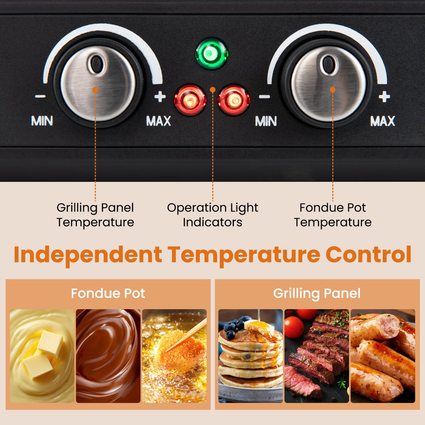 BBQ Grill With Fondue Pot Set, Adjustable Thermostats, For 8 People Outdoor Grills at Gallery Canada